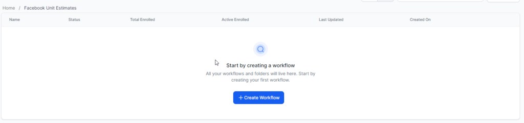create new workflow